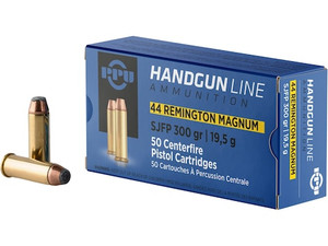 PPU 44 Remington Magnum 300gr Semi-Jacketed Soft Point 50Rnd Handgun Ammo Nexgen Outfitters PPU 44 Remington Magnum 300gr Semi-Jacketed Soft Point 50Rnd Handgun Ammo Nexgen Outfitters