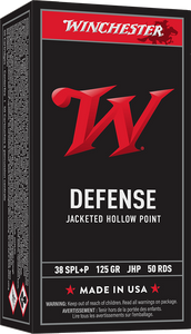 Winchester USA 38 Special +P 125gr Jacketed Hollow Point 50Rnd Handgun Ammo Nexgen Outfitters Winchester USA 38 Special +P 125gr Jacketed Hollow Point 50Rnd Handgun Ammo Nexgen Outfitters