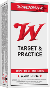 Winchester White Box USA 38 Special 130gr FMJ 50Rnd Handgun Ammo Nexgen Outfitters Winchester White Box USA 38 Special 130gr FMJ 50Rnd Handgun Ammo Nexgen Outfitters