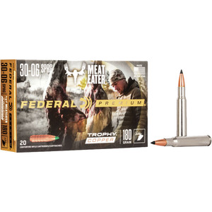 Federal Premium 30-06 Springfield 180gr Federal Trophy Copper Polymer Tip Lead Free 20Rnd Rifle Ammo Nexgen Outfitters Federal Premium 30-06 Springfield 180gr Federal Trophy Copper Polymer Tip Lead Free 20Rnd Rifle Ammo Nexgen Outfitters
