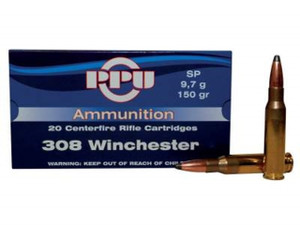 PPU 308 Winchester 150GR Jacketed Soft Point 20Rnd Rifle Ammo Nexgen Outfitters PPU 308 Winchester 150GR Jacketed Soft Point 20Rnd Rifle Ammo Nexgen Outfitters