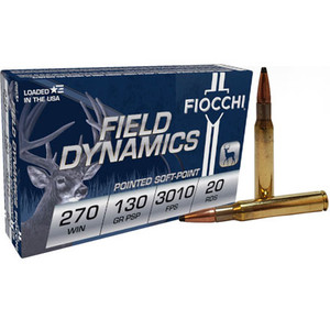 Fiocchi Field Dynamics 270 Winchester 130gr Jacketed Soft Point 20Rnd Rifle Ammo Nexgen Outfitters Fiocchi Field Dynamics 270 Winchester 130gr Jacketed Soft Point 20Rnd Rifle Ammo Nexgen Outfitters