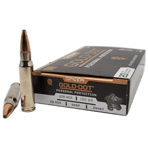 Speer Gold Dot 308 Winchester 150gr Speer Gold Dot Bonded Jacketed Soft Point 20Rnd Rifle Ammo Nexgen Outfitters Speer Gold Dot 308 Winchester 150gr Speer Gold Dot Bonded Jacketed Soft Point 20Rnd Rifle Ammo Nexgen Outfitters