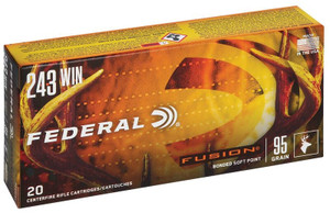 Federal Fusion 243 Winchester 95gr Bonded Round Nose 20Rnd Rifle Ammo Nexgen Outfitters Federal Fusion 243 Winchester 95gr Bonded Round Nose 20Rnd Rifle Ammo Nexgen Outfitters