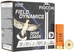 Fiocchi Game & Target 12 Gauge 2.75" 1oz #8 25Rnd Dove Loads Shotgun Ammo Fiocchi Game & Target 12 Gauge 2.75" 1oz #8 25Rnd Dove Loads Shotgun Ammo