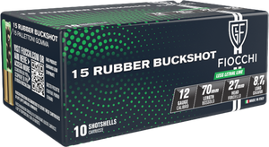 Fiocchi Exacta 12 Gauge 2.75" #00 Buck Rubber Buckshot 10Rnd Shotgun Ammo Nexgen Outfitters Fiocchi Exacta 12 Gauge 2.75" #00 Buck Rubber Buckshot 10Rnd Shotgun Ammo Nexgen Outfitters