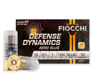 Fiocchi Defense Dynamics Low Recoil 12 Gauge Rifled Slug 2.75" 1oz 10Rnd Shotgun Ammo Nexgen Outfitters Fiocchi Defense Dynamics Low Recoil 12 Gauge Rifled Slug 2.75" 1oz 10Rnd Shotgun Ammo Nexgen Outfitters