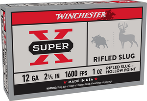 Winchester Super X 12 Gauge Rifled Slug 2.75" 1oz 5Rnd Shotgun Ammo Nexgen Outfitters Winchester Super X 12 Gauge Rifled Slug 2.75" 1oz 5Rnd Shotgun Ammo Nexgen Outfitters