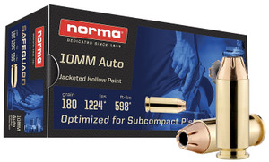 Norma Safeguard 10mm Auto 180gr Jacketed Hollow Point 50Rnd Handgun Ammo Nexgen Outfitters Norma Safeguard 10mm Auto 180gr Jacketed Hollow Point 50Rnd Handgun Ammo Nexgen Outfitters