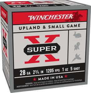 Winchester Super X High Brass 28 Gauge 2.75" #5 1oz 25Rnd Shotgun Ammo Nexgen Outfitters Winchester Super X High Brass 28 Gauge 2.75" #5 1oz 25Rnd Shotgun Ammo Nexgen Outfitters