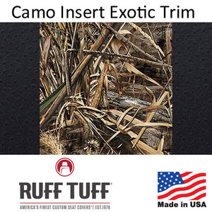 Ruff Tuff Camo Pattern Insert With Exotics Trim Seat Covers Ruff Tuff Camo Pattern Insert With Exotics Trim Seat Covers