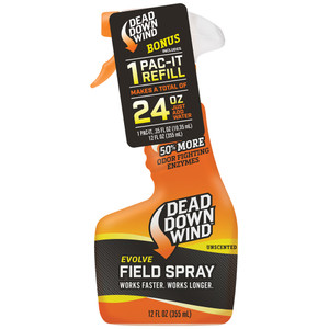 Dead Down Wind Field Spray & Pac-it Refill Combo (12oz + 1 Pac-It Refill) Dead Down Wind Field Spray & Pac-it Refill Combo (12oz + 1 Pac-It Refill)
