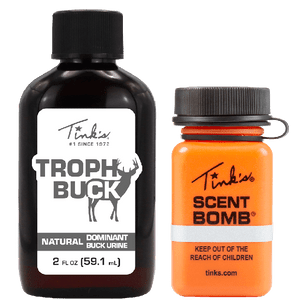 Tink's Trophy Buck Plastic Squeeze Bottle 2 oz w/ Scent Bomb Tink's Trophy Buck Plastic Squeeze Bottle 2 oz w/ Scent Bomb