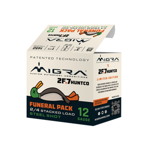 Migra 2F.7 Funeral Pack 12 Gauge 3" 1oz 2/4 Shot 25Rnd Shotgun Ammo Migra 2F.7 Funeral Pack 12 Gauge 3" 1oz 2/4 Shot 25Rnd Shotgun Ammo