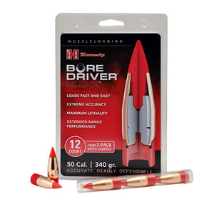 Hornady Bore Driver ELD-X 50 Caliber 340gr Muzzleloader Bullets Hornady Bore Driver ELD-X 50 Caliber 340gr Muzzleloader Bullets