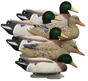 Higdon Battleship Foam Filled Flocked Head Mallard Duck Decoys- 6PK