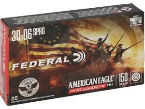 Federal Premium American Eagle M1 Garand USA 250th Edition 30-06 Springfield 150gr FMJ 20Rnd Rifle Ammo