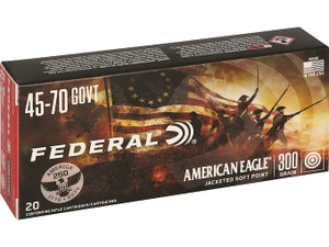 Federal Premium American Eagle USA 250th Edition 45-70 Gov 300gr Jacketed Soft Point 20Rnd Rifle Ammo