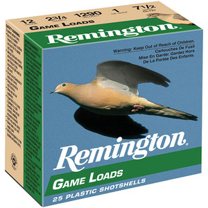 Remington Game Load 20 Gauge 2.75" 7/8oz 8Shot 25Rnd Shotgun Ammo