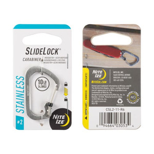 Nite Ize Carabiner Slidelock #2 SS Nexgen Outfitters Nite Ize Carabiner Slidelock #2 SS Nexgen Outfitters