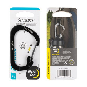 Nite Ize Carabiner Slidelock #4 Black Nexgen Outfitters Nite Ize Carabiner Slidelock #4 Black Nexgen Outfitters