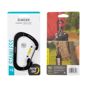 Nite Ize Carabiner Slidelock #6 Black Nexgen Outfitters Nite Ize Carabiner Slidelock #6 Black Nexgen Outfitters