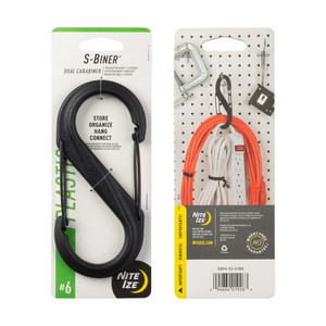 Nite Ize S-Biner Plastic #6 Black Nexgen Outfitters Nite Ize S-Biner Plastic #6 Black Nexgen Outfitters
