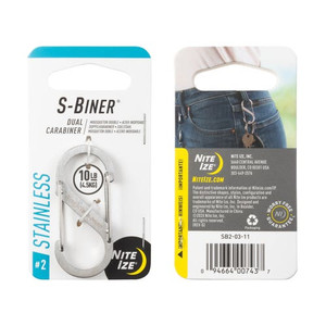 Nite Ize S-Biner #2 Stainless Nexgen Outfitters Nite Ize S-Biner #2 Stainless Nexgen Outfitters