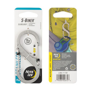 Nite Ize Slidelock Steel S-Biner #4 SS Nexgen Outfitters Nite Ize Slidelock Steel S-Biner #4 SS Nexgen Outfitters