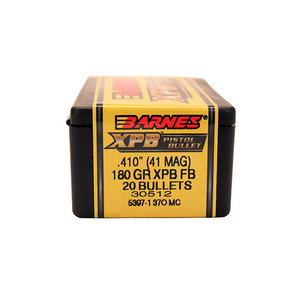 41 Rem Mag Bullet XPB Handgun 180 Gr Solid Cpper Hollow Point Lead Free Per 20