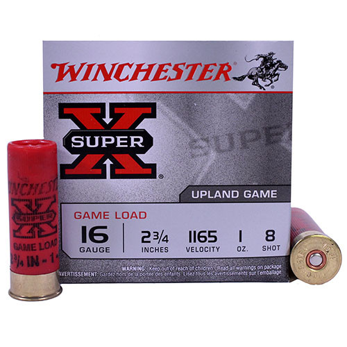 SH116942 Winchester Ammo Super-X Game & Field 16 Gauge 2.75" 1 oz 8 Shot Nexgen Outfitters