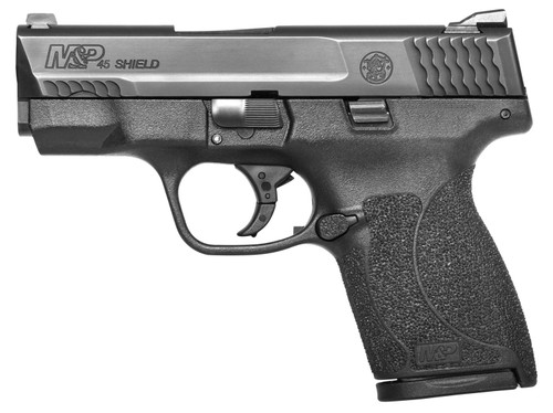 SH24002 Smith & Wesson M&P 45 Shield 45 Automatic Colt Pistol (ACP) Double 3.3" 6+1/7+1 TNS NS Black Polymer Grip/Frame Black Armornite Stainless Steel Slide Nexgen Outfitters