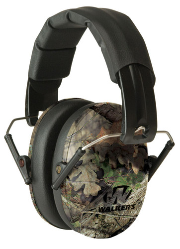 SH24933 Walkers Game Ear Pro Low Profile 22 dB Folding Passive Ear Muffs - Mossy Oak Nexgen Outfitters