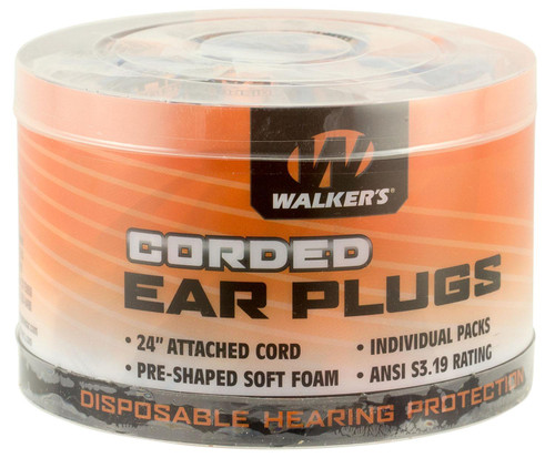 SH24948 Walkers Corded Ear Plugs - 50 Pair Nexgen Outfitters