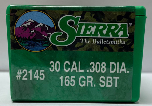 Sierra GameKing 2145 .30 Cal 165 gr SBT Bullets-100cnt Nexgen Outfitters