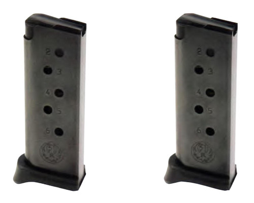 SH39176 Ruger LCP .380 ACP 6Rnd Blued Steel Extended Magazine 2-Pack Nexgen Outfitters