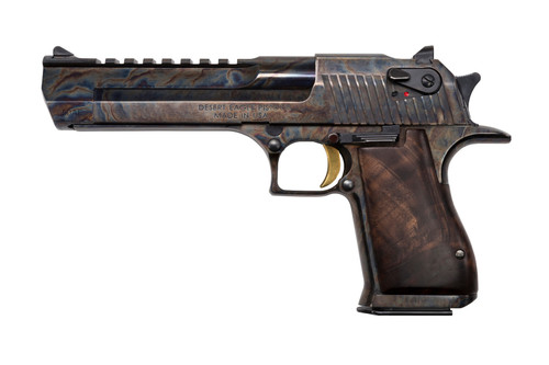 SH44591 Magnum Research Desert Eagle Mark XIX Single .50 AE - 6", 7 Round, Walnut Grip, Case Hardened Carbon Steel Nexgen Outfitters