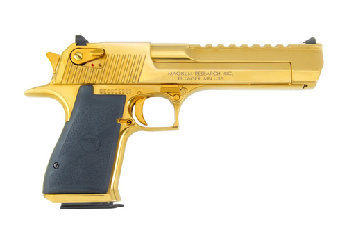 SH49468 Magnum Research Desert Eagle Mark XIX .44 Mag - 6" 8 Round, Black-Titanium Gold Nexgen Outfitters