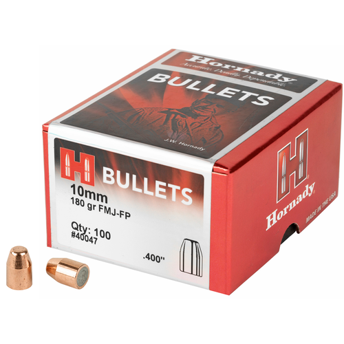 Hornady FMJ 10mm 180 gr FP Bullets-100cnt Nexgen Outfitters