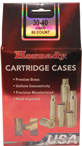 Hornady .30-40 Krag Unprimed Rifle Brass 50cnt-86627 Nexgen Outfitters