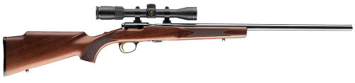 SH52637 Browning T-Bolt Target/Varmint 17 Hornady Magnum Rimfire (HMR) 22" Blued Barrel Walnut Stock Nexgen Outfitters