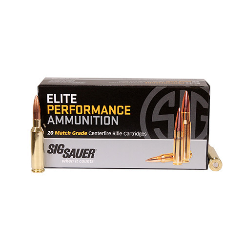 SH54234 Sig Sauer Elite Match Grade 6.5 Creedmoor 140gr Open Tip Match 20Rnd Rifle Ammunition Nexgen Outfitters