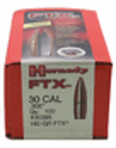 SH56801 Hornady FTX .308 Cal 160 gr Bullets-100cnt Nexgen Outfitters