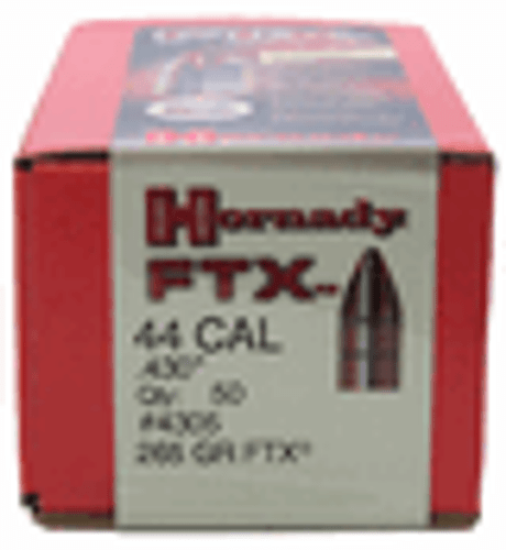 SH56803 Hornady FTX .44 Cal 265 gr Bullets-50cnt Nexgen Outfitters