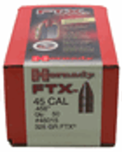 SH56805 Hornady FTX .45 Cal 325 gr Bullets-50cnt Nexgen Outfitters