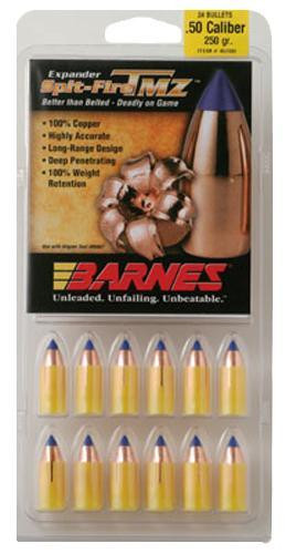 SH58163 Barnes Muzzleloader Spit-Fire T-EZ .50 Cal Black Powder FB 250 gr. 24 pk. Nexgen Outfitters