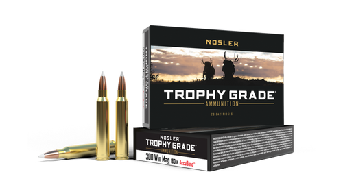 Nosler Trophy Grade .300 Winchester Magnum 180gr AccuBond 20Rnd Rifle Ammunition Nexgen Outfitters
