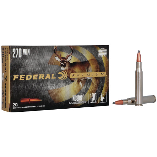 Federal Premium .270 Winchester 130gr Nosler Ballistic Tip 20Rnd Rifle Ammunition Nexgen Outfitters