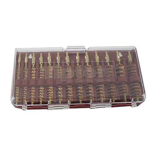 BHTIP 402173 Tipton 13 Piece Rifle Bore Brush Set, Bronze Nexgen Outfitters