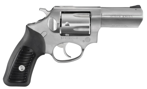 SH70241 Ruger SP101 Standard Single/Double 357 Magnum 3.1" 5 rd Black Rubber w/Synthetic Insert Grip Stainless Steel Nexgen Outfitters